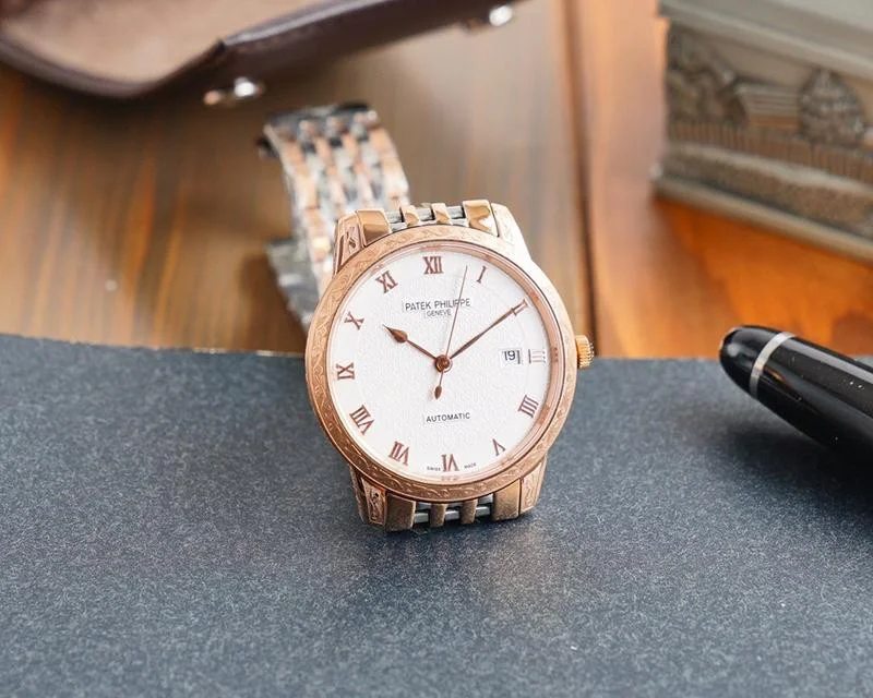 新作パテックフィリップ カラトラバ 偽物 レリーフ腕時計 2色 約40.0mm pat67702
