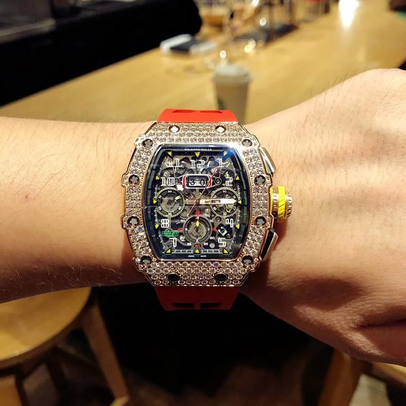 目を惹くリシャール・ミル F1レース シースルーバック偽物 自動巻き rib74106