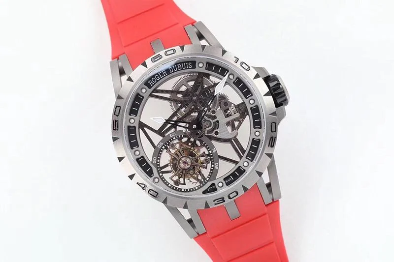 定番ロジェデュブイ エクスカリバー スパイダー チタン コピー 45MM roe77068