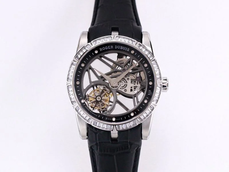 ロジェデュブイ 偽物 エクスカリバー トゥールビヨン バゲットカットダイヤモンドセット 45.0mm roh29623