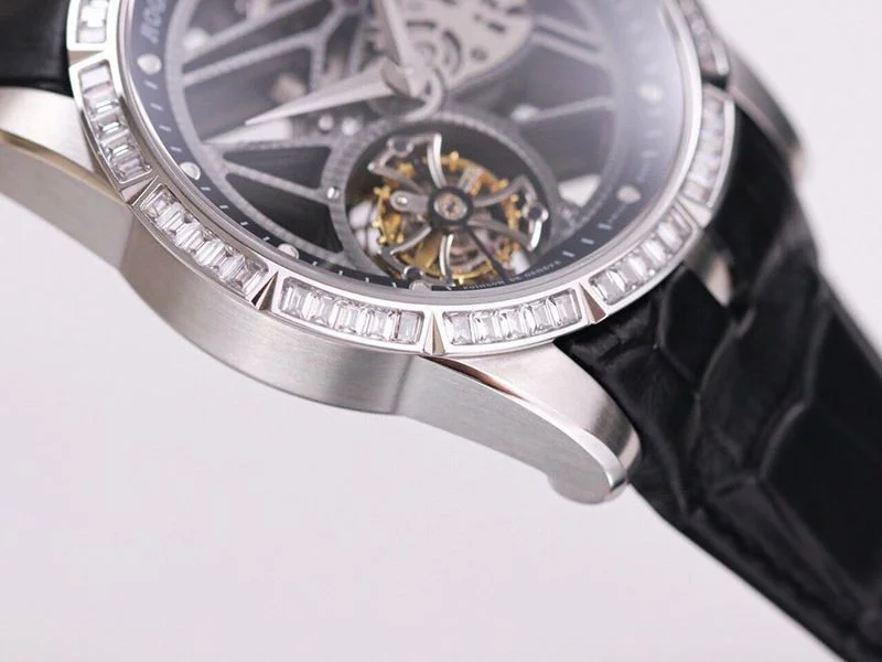 ロジェデュブイ 偽物 エクスカリバー トゥールビヨン バゲットカットダイヤモンドセット 45.0mm roh29623