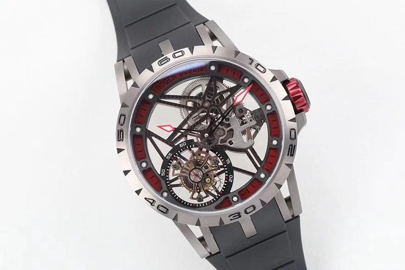 人気急上昇ロジェデュブイ コピー エクスカリバー スパイダー チタン 45MM roj01000