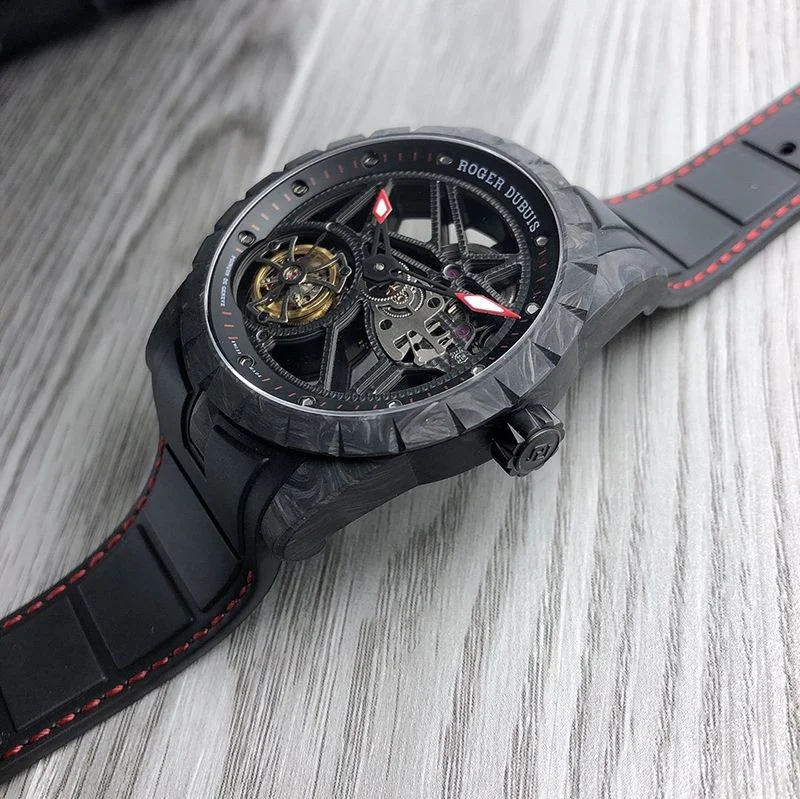 ★関税/送料込★ロジェデュブイ 偽物 エクスカリバー スパイダー カーボン 42MM rop39693