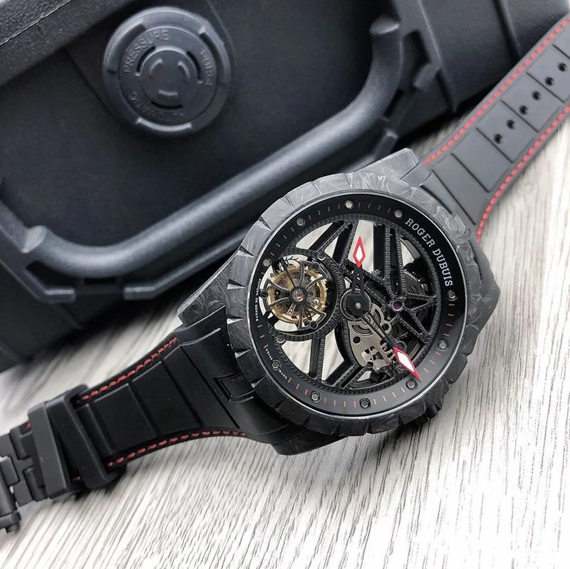 ★関税/送料込★ロジェデュブイ 偽物 エクスカリバー スパイダー カーボン 42MM rop39693