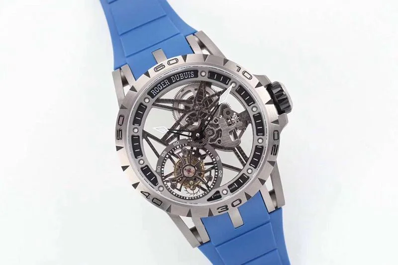 【即発】ロジェデュブイ エクスカリバー スパイダー チタン 偽物 45MM roq62219