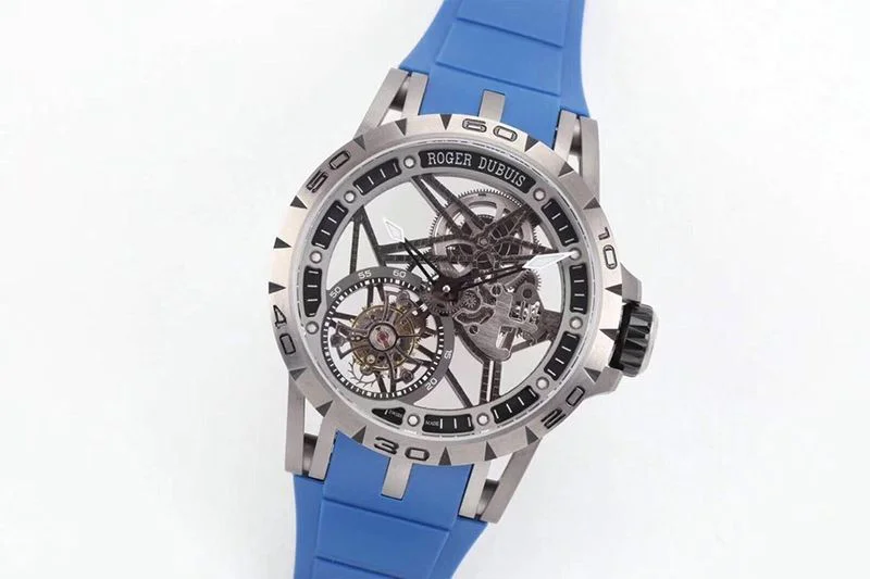 【即発】ロジェデュブイ エクスカリバー スパイダー チタン 偽物 45MM roq62219