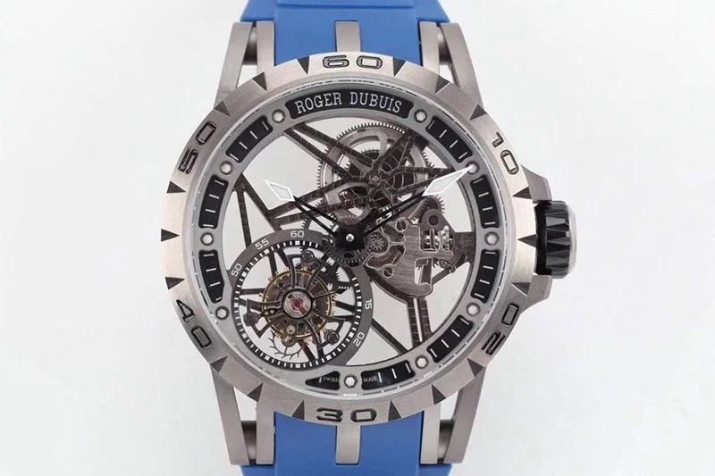 【即発】ロジェデュブイ エクスカリバー スパイダー チタン 偽物 45MM roq62219
