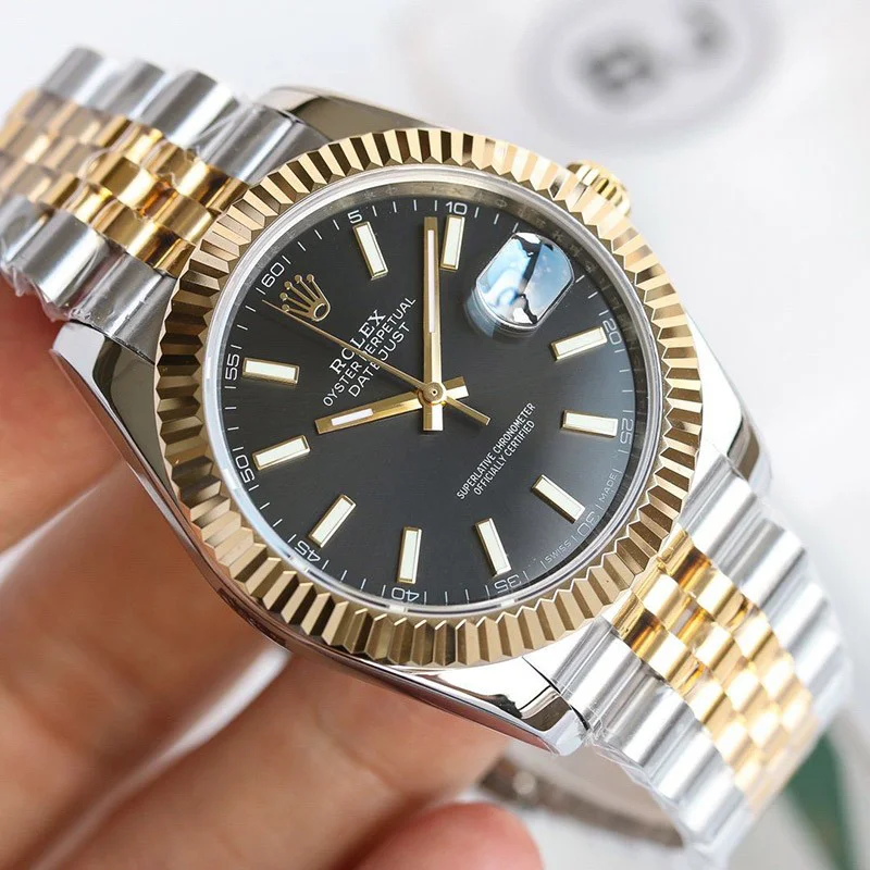 可愛い ロレックス 腕時計 偽物 デイトジャスト 41mm ブラック メンズ 126333