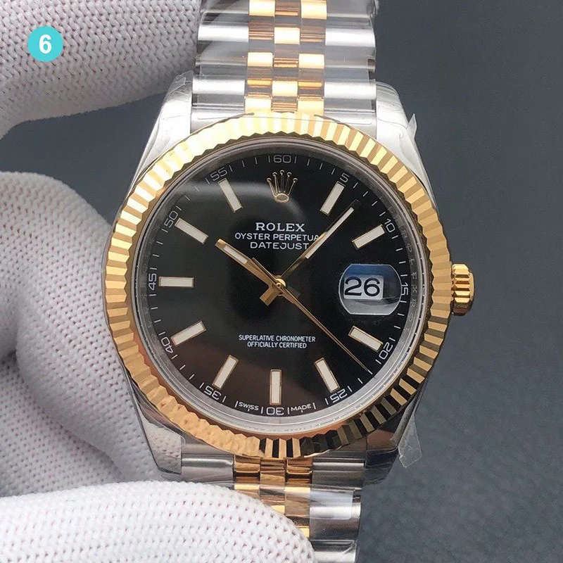 追跡付き発送 ロレックス 時計 偽物 デイトジャスト ステンレス・ホワイトゴールド メンズ 41mm 11色 126334G