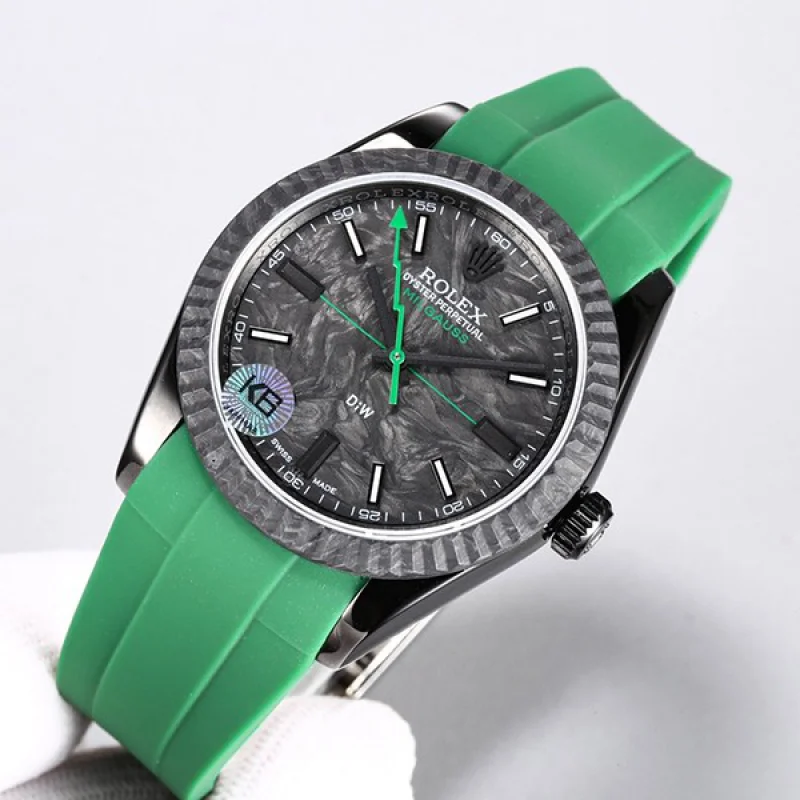 一目惚れ♪DiW ロレックス コピー ミルガウス アビエイター Green Gaussian ウォッチ roe32611