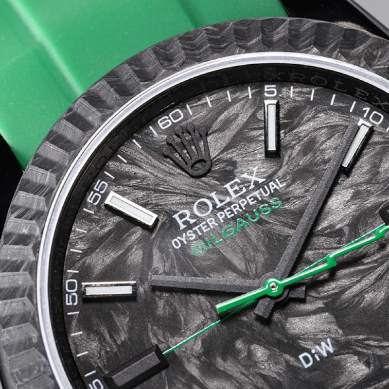 一目惚れ♪DiW ロレックス コピー ミルガウス アビエイター Green Gaussian ウォッチ roe32611