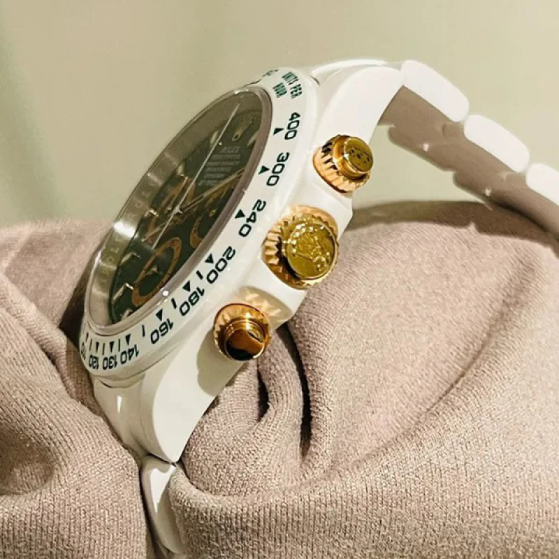ロレックス AET 偽物 コスモグラフ デイトナ セラミック 時計 BRITISH RACING GREEN rof43635