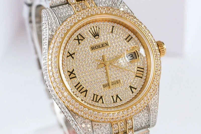 【日本未発売】ロレックス 時計 スーパーコピー デイトジャスト 41MM エナメル ダイヤモンドベゼル 18K rof46622