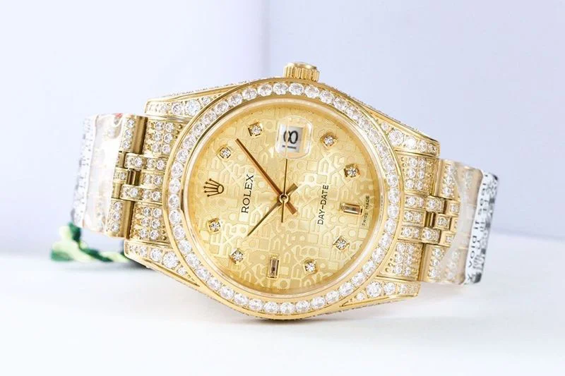 ロレックス 偽物 腕時計 デイトジャスト 41MM シャンパンダイヤモンドベゼル 18K roj46509