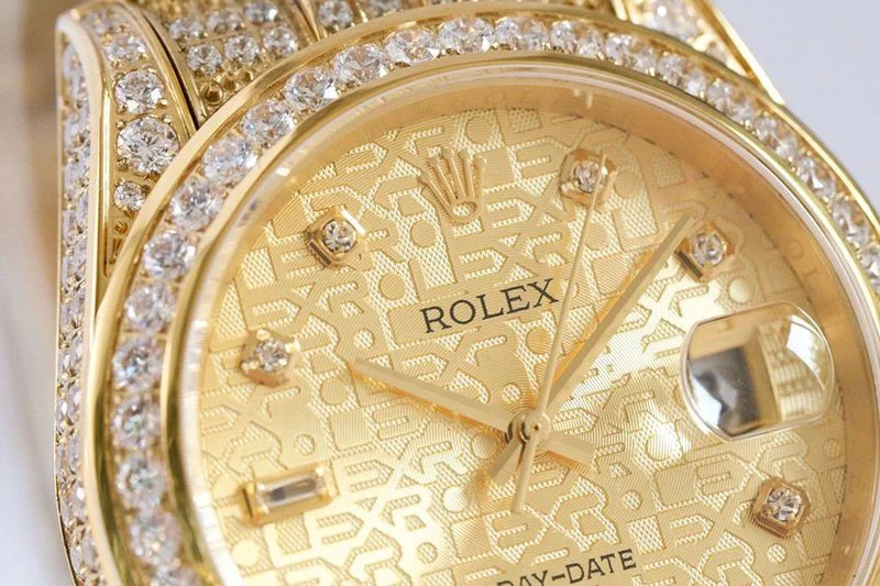 ロレックス 偽物 腕時計 デイトジャスト 41MM シャンパンダイヤモンドベゼル 18K roj46509
