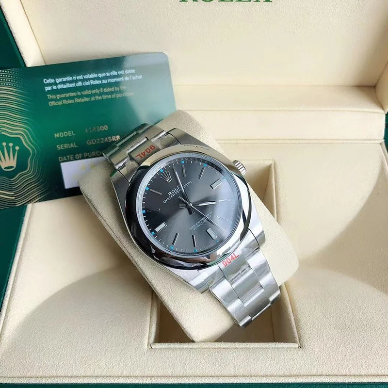 一目惚れ♪ ロレックス 時計 コピー オイスターパーペチュアル 41mm ダークロジウム メンズ roj96370