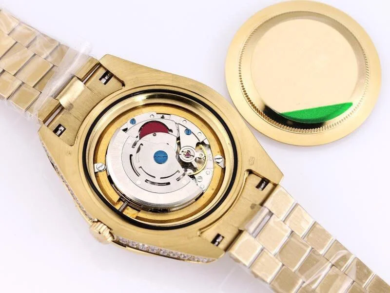 追跡付き発送 ロレックス 腕時計 スーパーコピー デイトジャスト 41mm グリーン 全面ダイヤ メンズ rom20696