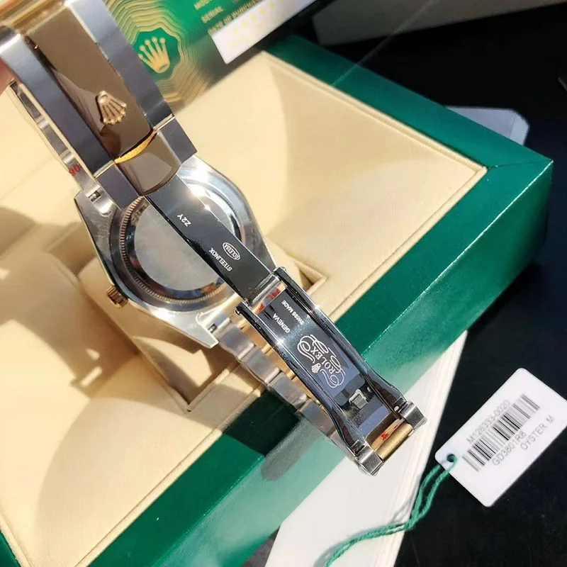 セール新作 ロレックス 腕時計 偽物 デイトジャスト 41MM ホワイト ダイヤモンドベゼル 18K ron85199
