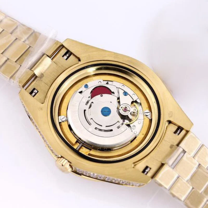 【限定カラー】ロレックス コピー 時計 デイトジャスト 41mm シャンパン 全面ダイヤ メンズ roq08417