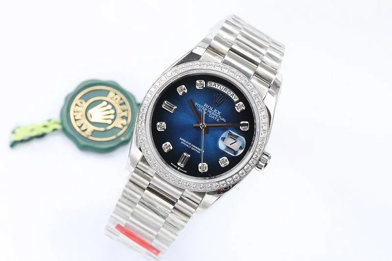 セール新作 ロレックス 腕時計 偽物 デイデイト ブルーグラデーション 36mm rou71565