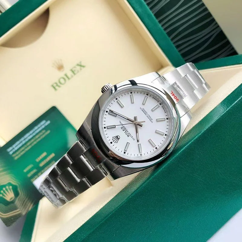★関税/送料込★ロレックス 腕時計 コピー オイスターパーペチュアル 39mm ホワイト メンズ rov18265