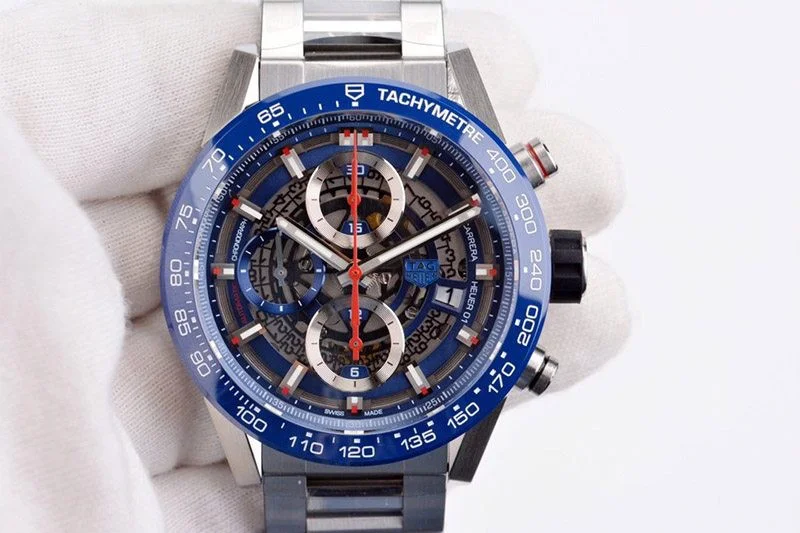 【日本未発売】タグホイヤー カレラ コピー 自動巻き ブルー 文字盤 ステンレス メンズ 腕時計 TAv28834