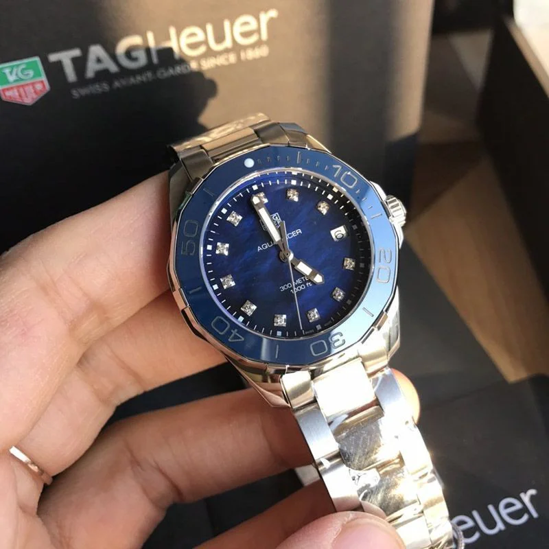 タグホイヤー アクアレーサーコピー クォーツ ブルーマザーオブパールWAY131L.BA0748 TAr03084