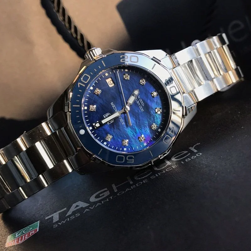 タグホイヤー アクアレーサーコピー クォーツ ブルーマザーオブパールWAY131L.BA0748 TAr03084